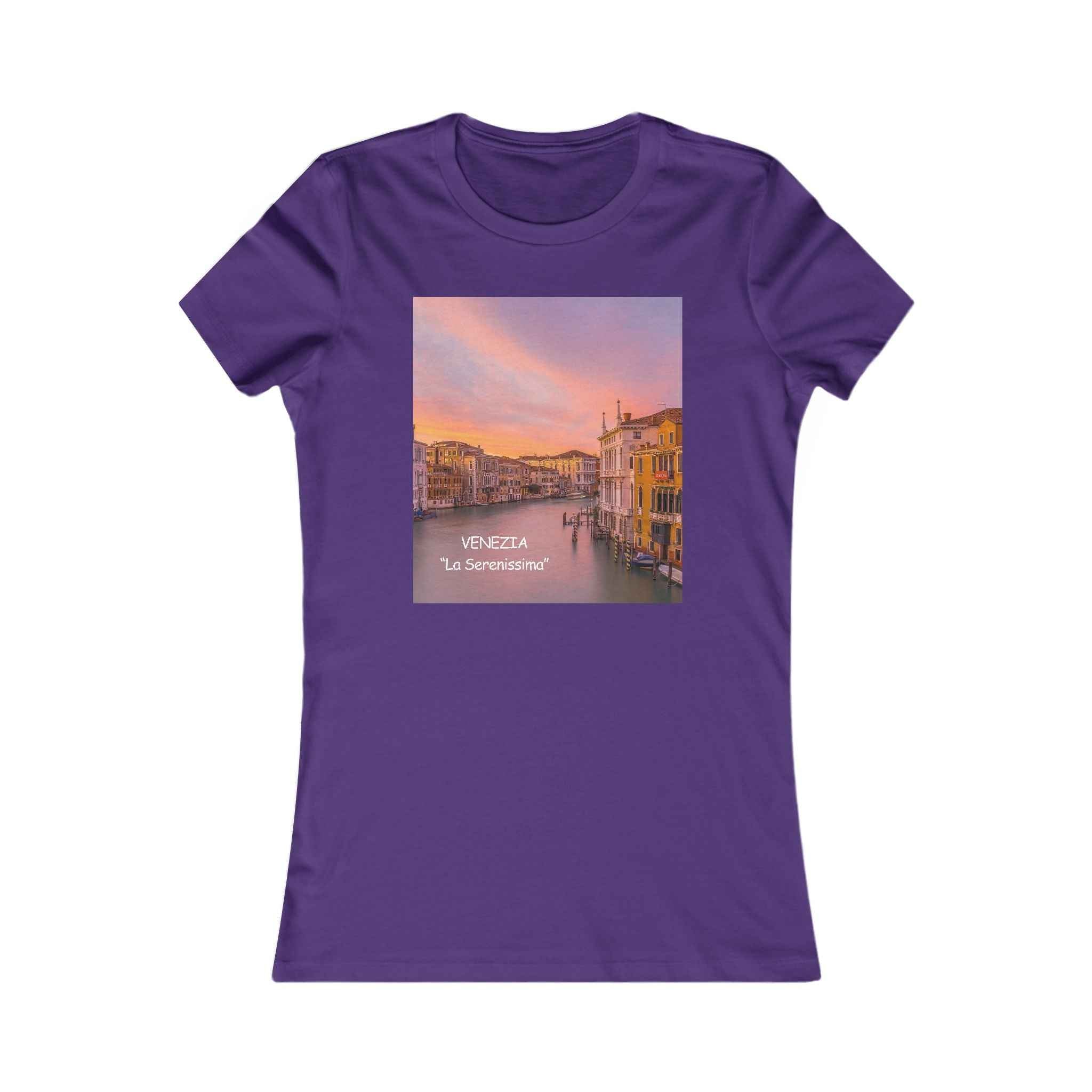 Venice Sunset Canal Women's Tee — Travel Graphic Shirt